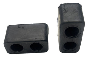 3.5 X 3 X 6 Inch Heavy Duty Rectangular Rubber Dock Bumpers - Pair