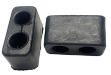 Load image into Gallery viewer, 3.5 X 3 X 6 Inch Heavy Duty Rectangular Rubber Dock Bumpers - Pair