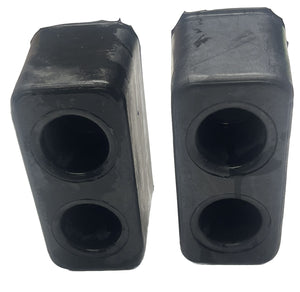 3.5 X 3 X 6 Inch Heavy Duty Rectangular Rubber Dock Bumpers - Pair